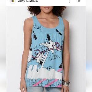 Nwt Crystal Rock Y2k Style Tank Top Women Small